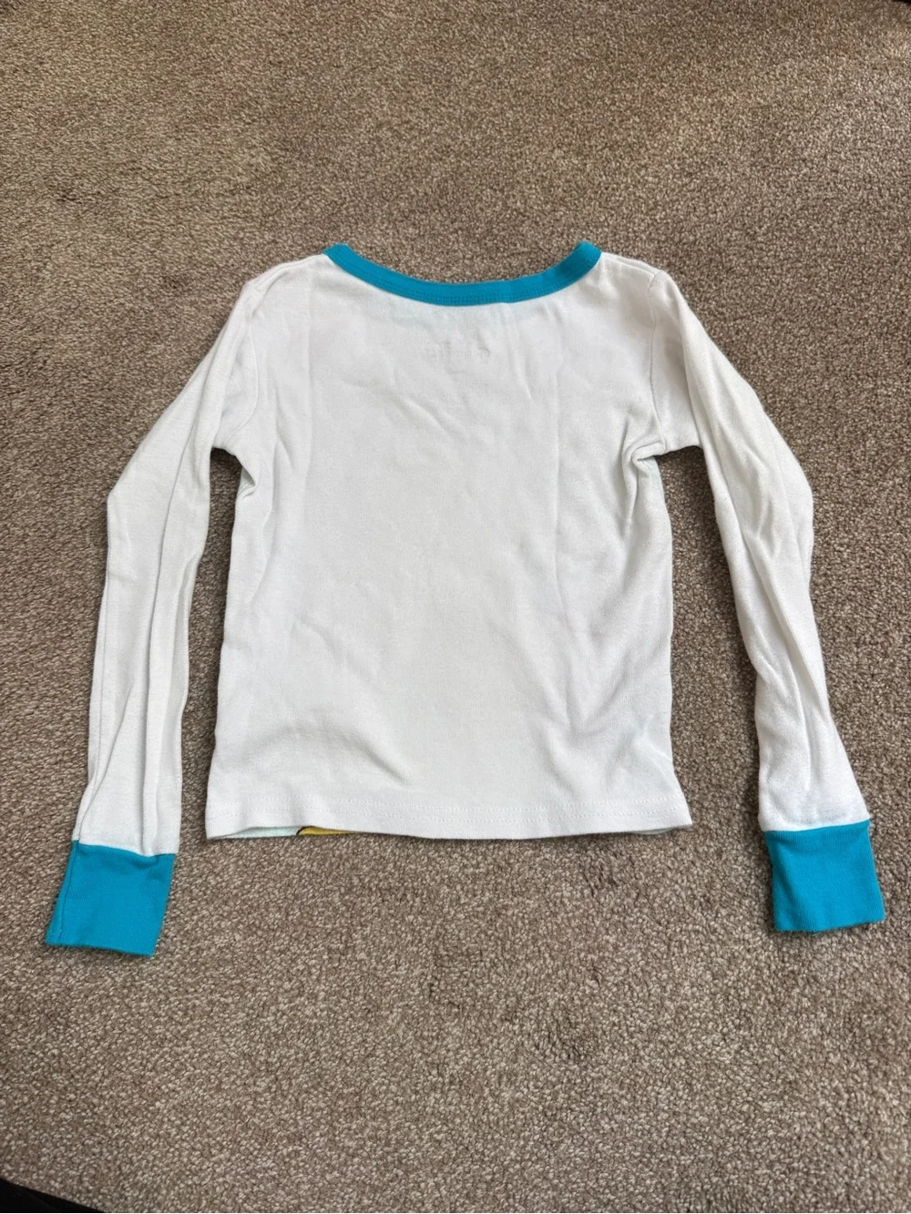 Disney Belle Pajama Set in Yellow, Teal & White